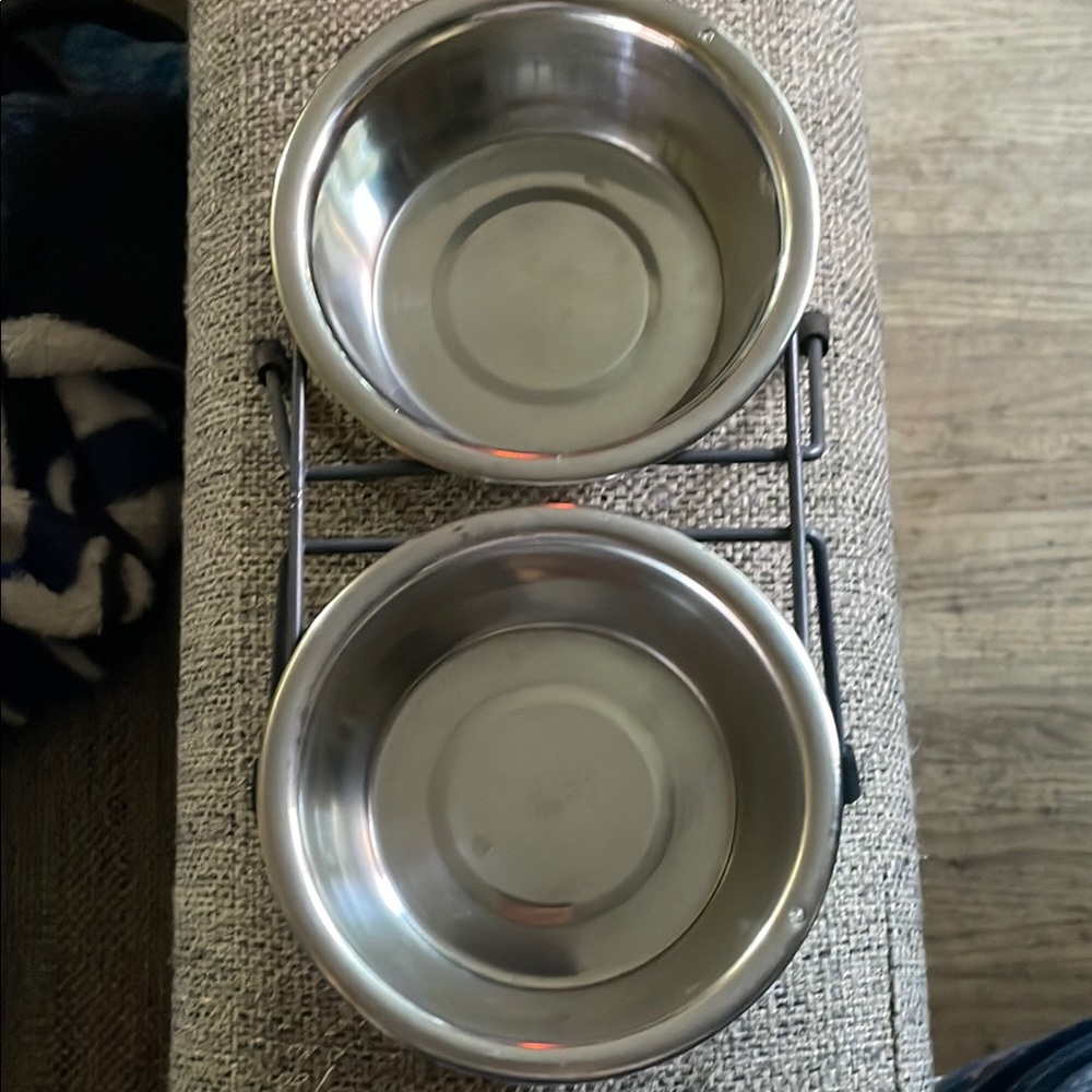 Stainless Steel Pet Feeding Bowls with Stand